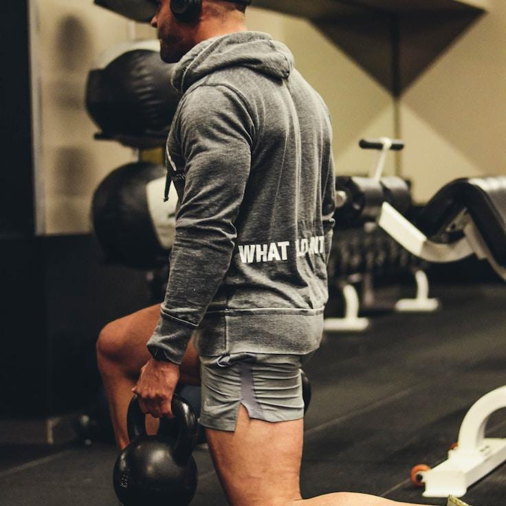 Professional gym interior with strength equipment